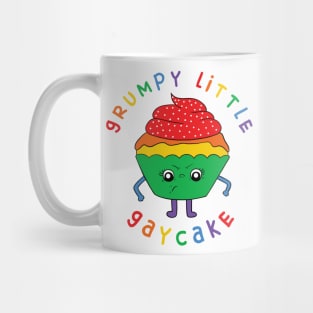 Grumpy Little Gaycake - LGBT Design - Green Version Mug